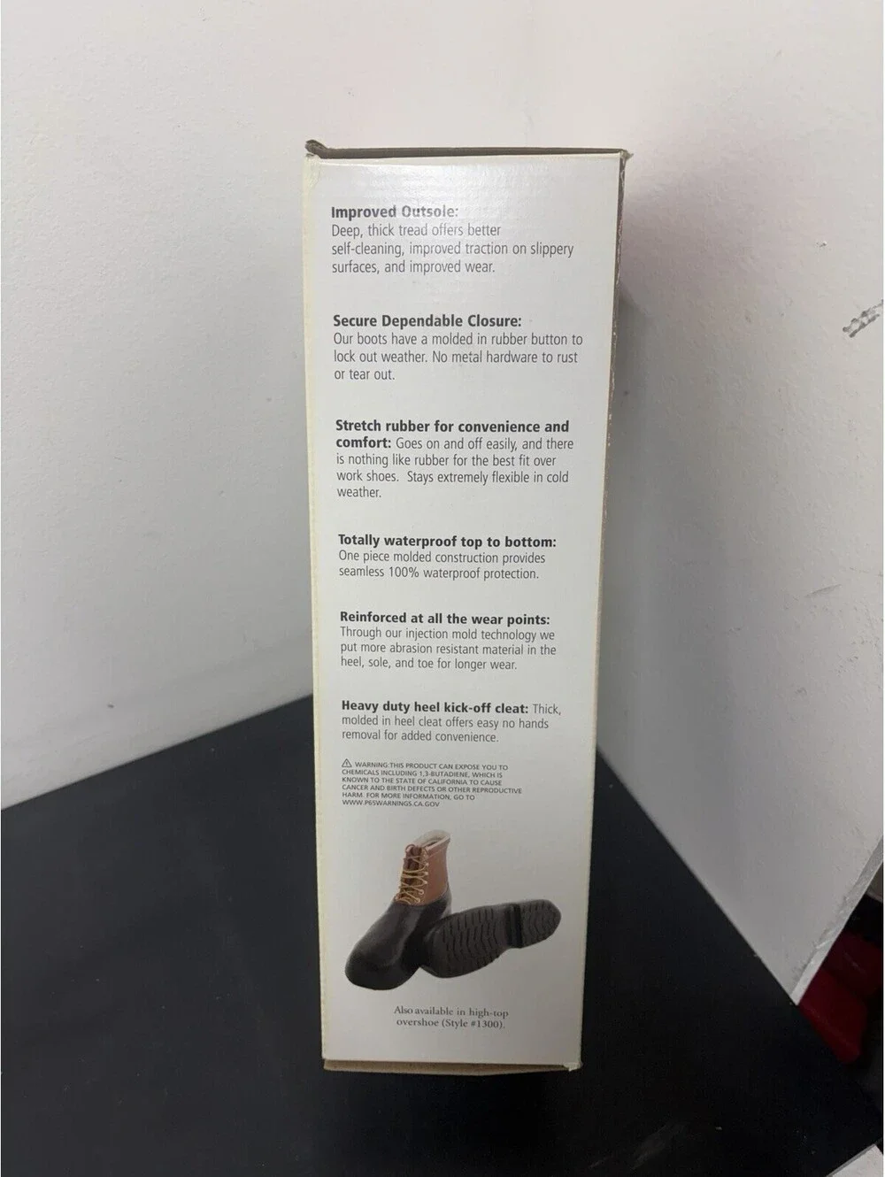 Tingley Waterproof Stretch Rubber Overshoes 10” Work Boot Men’s Size 2XL 12.5-14